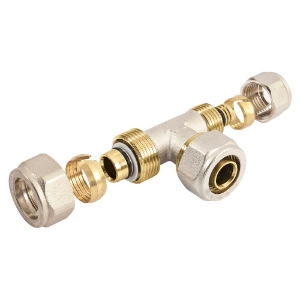 Afbeeldingen van BONFIX 841015 Alu-knel T-stuk 20 x 16 x 20