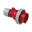 Afbeeldingen van CEE stekker 32A 5p 400V 6h rood IP67 Shark