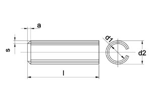 Afbeeldingen van Kobout B.V. Spanbus DIN 1481 verenstaal, blank