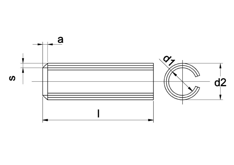 Afbeeldingen van Kobout B.V. Spanbus DIN 1481 verenstaal, blank