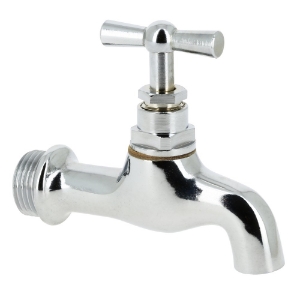 Afbeeldingen van BONFIX tapkraan chroom met gladde uitloop 1/2