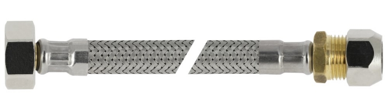 Afbeeldingen van BONFIX Blister RVS Flexibele slang 35 cm 3/8"