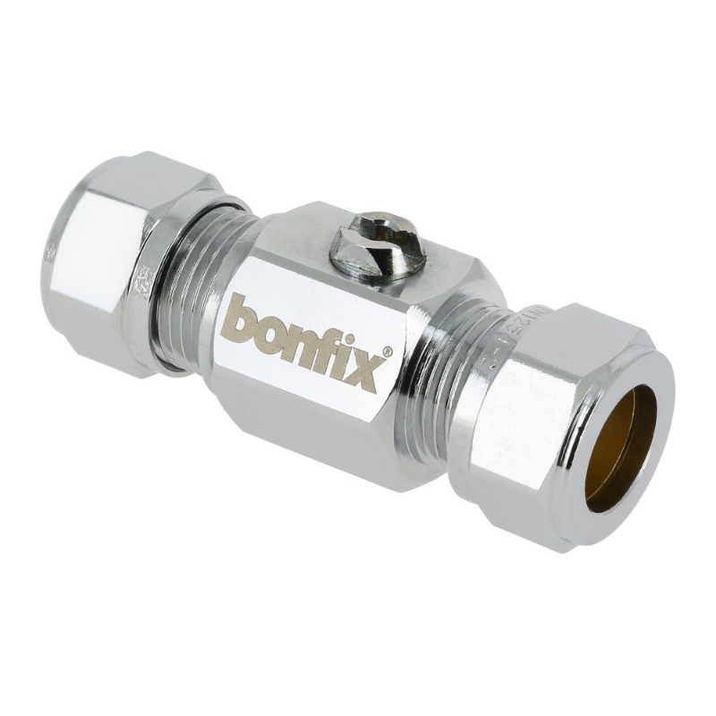 Afbeeldingen van BONFIX Kogelstopkraan recht 22 (schroevendraa