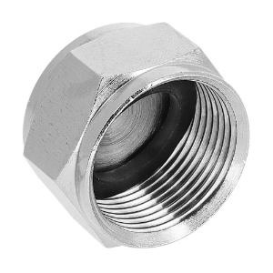 Afbeeldingen van BONFIX Eindkoppeling messing vernikkeld M24 1