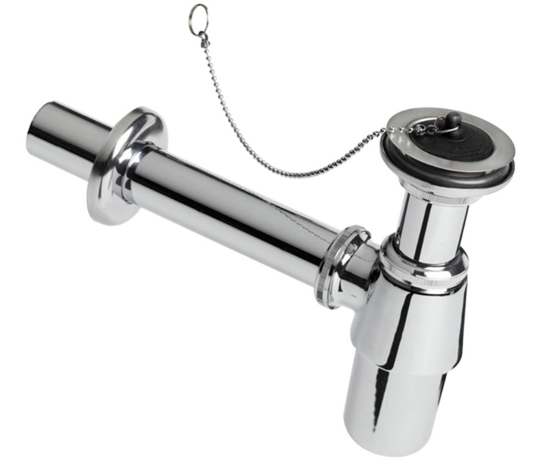 Afbeeldingen van BONFIX messing verchroomde plugbekersifon dia