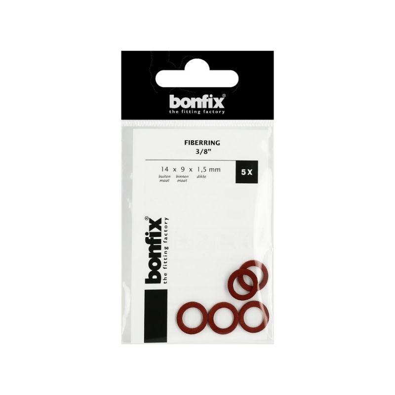 Afbeeldingen van BONFIX Fiberring 3/8" (14 x 9 x 1,5 mm) 5 stu