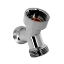 Afbeeldingen van BONFIX draad chroom Y-stuk 3/4" bu x bi x bu