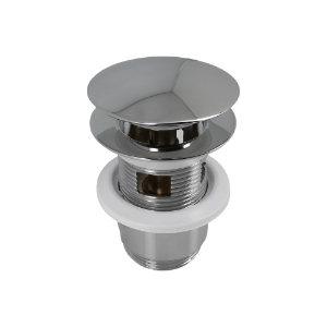 Afbeeldingen van BONFIX Messing verchroomde wastafelplug click