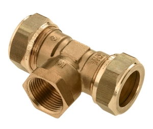 Afbeeldingen van BONFIX 825910 knel verloop T-stuk 15 x ½" bin