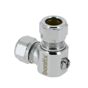 Afbeeldingen van BONFIX kogelstopkraan haaks knel 12 x 12 mm