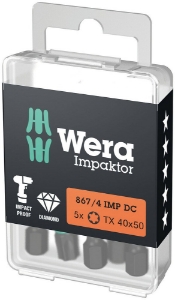 Afbeeldingen van Wera 867/4 IMP DC Impaktor TORX® Bits, TX 40