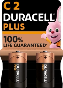Afbeeldingen van Duracell Alkaline Plus 100 C 2 stuks