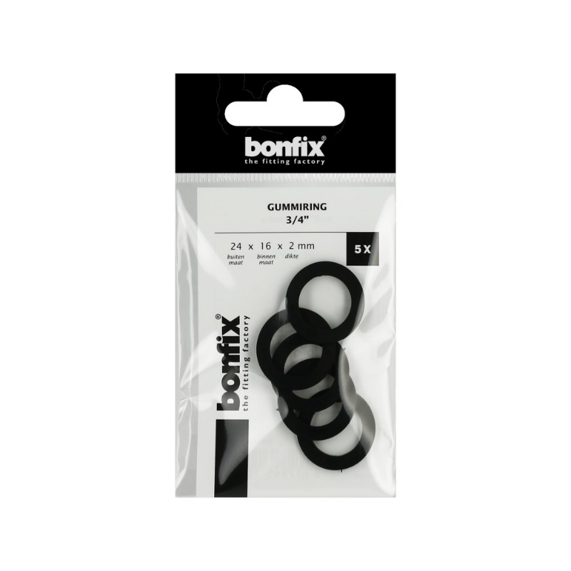 Afbeeldingen van BONFIX Gummiring 3/4" (24 x 16 x 2 mm) 5 stuk