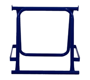 Afbeeldingen van Metselschraag 40x40cm blauw gelakt Q235