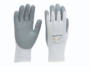 Afbeeldingen van handschoenen MaxiFoam 34-800 wit, grijs, nylon/nitril, Palm gecoat, ATG, 11