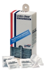 Afbeeldingen van Brilreiniging 9963-000, geimpregneerde schoonmaakdoekjes, uvex, a 100 stuk
