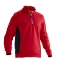 Afbeeldingen van Jobman 5401 Halfzip sweatshirt rood/zwart m