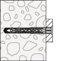 Afbeeldingen van fischer Constructieplug met schroef SXRL T