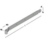 Afbeeldingen van Heng voor vlakwerk 600 45x6 EV
