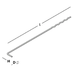 Afbeeldingen van GB UNI-L spouwanker 290 Ø3,6 VD