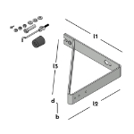 Afbeeldingen van Deuropvangbeugel haaks TV
