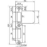 Afbeeldingen van Nemef Sluitplaat RVS rond type VP 1279/17 Rs
