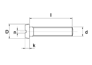 Afbeeldingen van Schroef DIN 84 A2 M 10 X 25 - 100