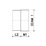 Afbeeldingen van 100mm verb stuk hwa 1xlm