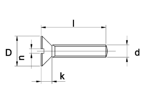 Afbeeldingen van Schroef DIN 963A A2 M 6 X 60 - 100