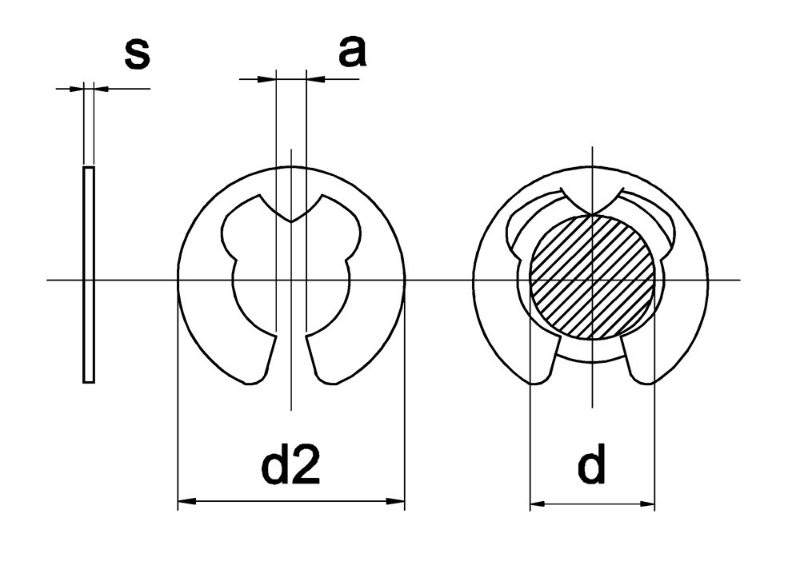 Afbeeldingen van Asborgring DIN 6799 onbehandeld staal 10 mm.