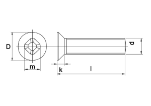 Afbeeldingen van Schroef DIN 965 A2 M 5 X 25 - 200