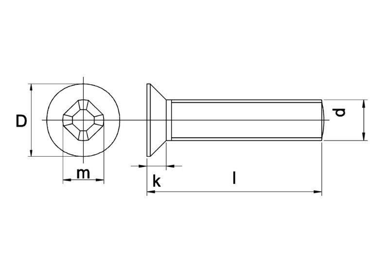 Afbeeldingen van Schroef DIN 965A A2 M 6 X 50 - 100