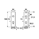 Afbeeldingen van AXA Curve vh schilden/krukgat pc72/189x52//f1