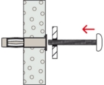 Afbeeldingen van Fischer Hollewandplug HM 6x37 S met schroef