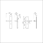 Afbeeldingen van Ami Vhb 251/50 buiten en binnen pc55 ,deurkru