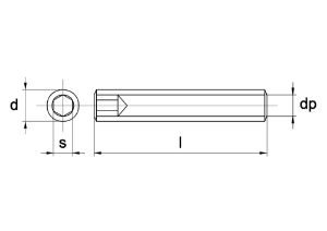 Afbeeldingen van Schroef Din 913 45H ZW M5 X 10 -200