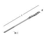 Afbeeldingen van Prik-spouwanker 316 280 4mm 0,5