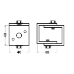Afbeeldingen van Afstandhouder 44-56mm mat naturel