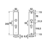 Afbeeldingen van AXA Curve vh schilden/krukgat pc55/242x52//f1