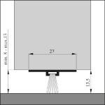 Afbeeldingen van Dorpelprofiel alu DBS-100 onzichbaar