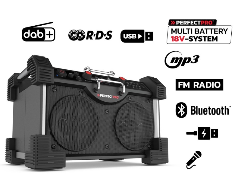 Afbeeldingen van Bouwradio ROCKHART 18V: DAB+ /FM /Bluetooth /