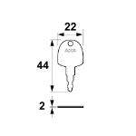Afbeeldingen van SLEUTELS/GELIJKSLUITEND/10ST_IN_ZAK/GS