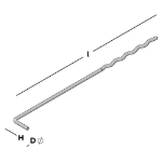 Afbeeldingen van GB UNI-L spouwanker 230 Ø3,6 VD