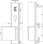 Afbeeldingen van DEURBESLAG 3469-72MM RS DEURBESLAG 3469-72MM