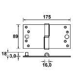 Afbeeldingen van AXA Vh.kogelpomel/89 x 175/li/tgs skg