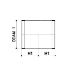 Afbeeldingen van 110mm overschuifmof dw 2xmm