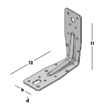 Afbeeldingen van Hoek 125x125 46x2,5 met ril SV