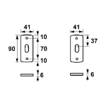 Afbeeldingen van AXA Binnenbeslag/patentrozet/slg/f1 ean