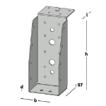 Afbeeldingen van Balkdrager GBS-LL 71x171 SV
