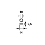 Afbeeldingen van AXA Lagerring/pomel/14mm/kst